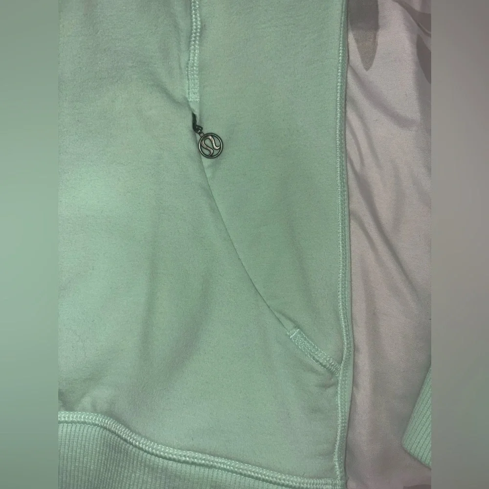 Lululemon Rest Day Pullover Mint Green Cowl Neck Sweatshirt Size 4